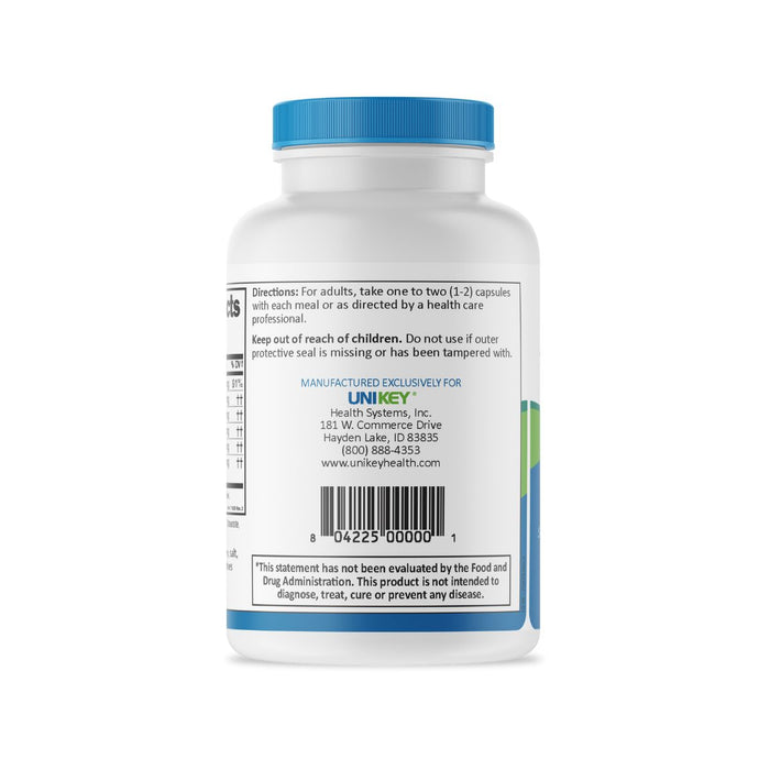 The back label of a bottle of Bile Builder, a dietary supplement that supports healthy bile flow and decongestion.