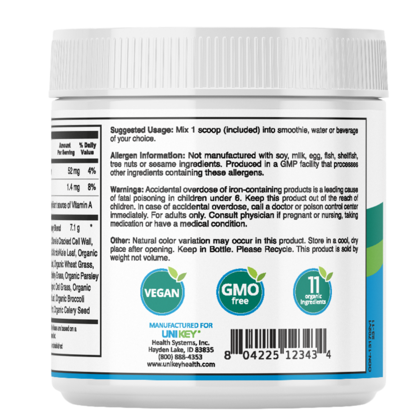 Daily Greens Powder Formula | Organic Green Powder — UNI KEY Health