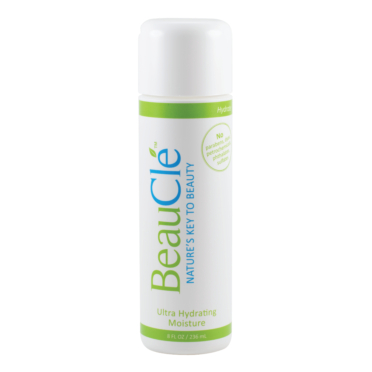 An 8 fl. oz. bottle of BeauCle Ultra Hydrating Face Cream, an ultra-hydrating and non-greasy moisturizer.