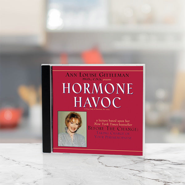 The front cover of the Hormone Havoc CD presented by Ann Louise Gittleman.
