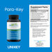 Supplement facts for UNI KEY Health's Para-Key, a parasite cleanse supplement. 